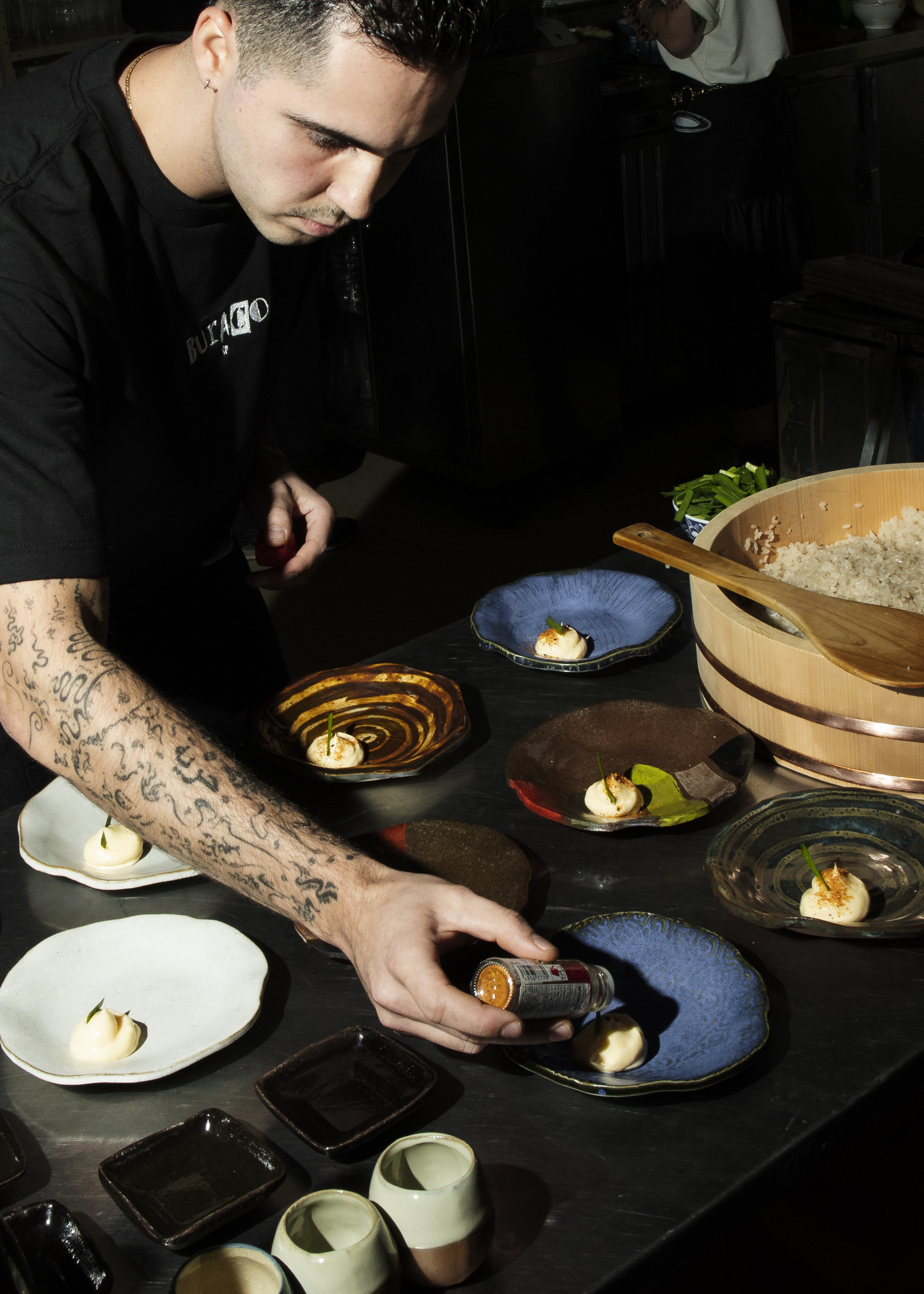 Chef emplatando